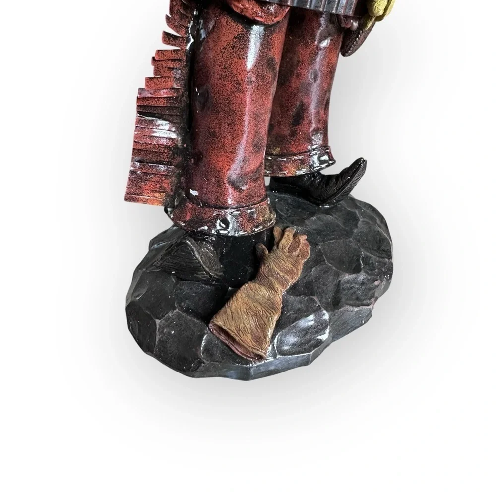 Vintage Cowboy Guitarist Figurine Western Musician Resin 11in 2002 With Box